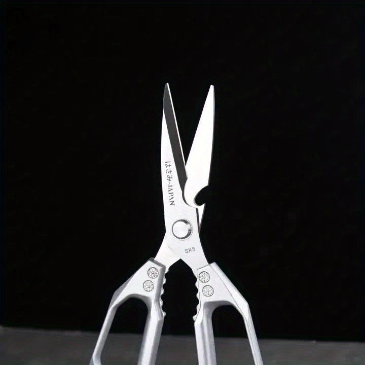 Stainless Steel Kitchen Scissors with Ergonomic Handle, Single-Pair Cooking Shears for Everyday Meat, Poultry and Fish Preparation in Home Kitchens