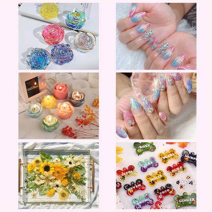 36-Color Mica Powder Set by LET'S RESIN, Mixed Color Craft Pigments for Compatible Resin Art, Decorative Casting and Adult DIY Creative Projects