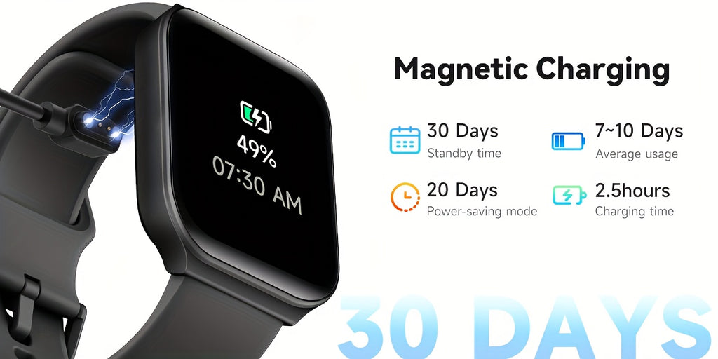 1.95 Inch Smart Watch with Alexa Built-in, Wireless Call Smartwatch with 100+ Sport Modes, Fitness Activity Tracker & Pedometer, for iPhone & Android, HD Touch Screen, Birthday & Mother's Day Gift