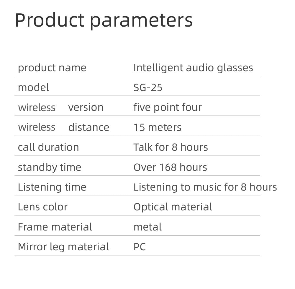 Touch-Control Wireless Audio Glasses with Listed Built-In Microphone, Music Playback and Hands-Free Calls in Gradient Blue, Gradient Purple or Brown-1