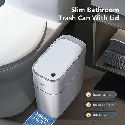 Motion Sensor Trash Can with Automatic Touchless Lid, Listed 4-Gallon Bin with Small Lid or Large Lid Options for Kitchen, Bathroom, Bedroom and Office