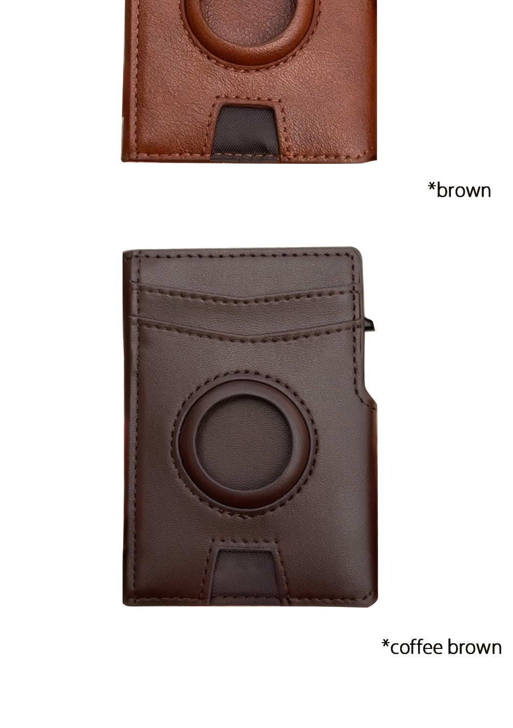 Slim Leather Bifold Wallet for Men with ID Window, Credit Card Slots and Bill Compartment, Minimalist Daily Carry in Brown, Carbon Black, Black or Coffee