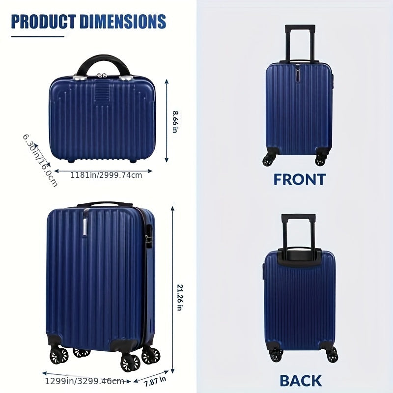 Wheeled Travel Suitcase and Luggage Set Options with Listed 20-Inch Case and Selected 14-Inch Handbag Configurations, Multiple Colors for Work Trips and Vacations