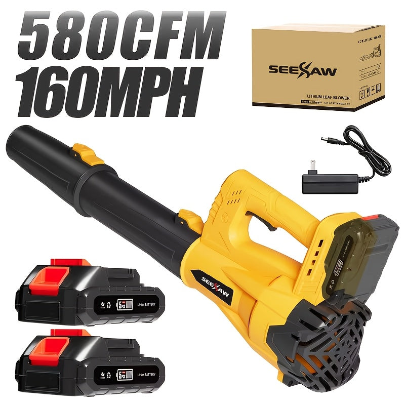 Mini Cordless Leaf Blower with One Listed 2000mAh Battery, Handheld Yard Cleanup Tool with Source 160MPH Claim and Charger Wording for Lawn and Patio Tasks