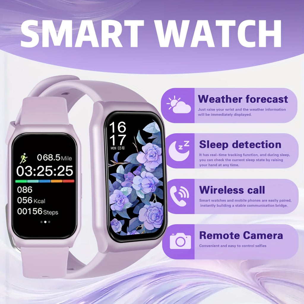 Touchscreen Fitness Smartwatch for Men and Women, 1.45-Inch HD Display with Wireless Calling, Message Notifications, Sports Modes, Stopwatch and Calendar