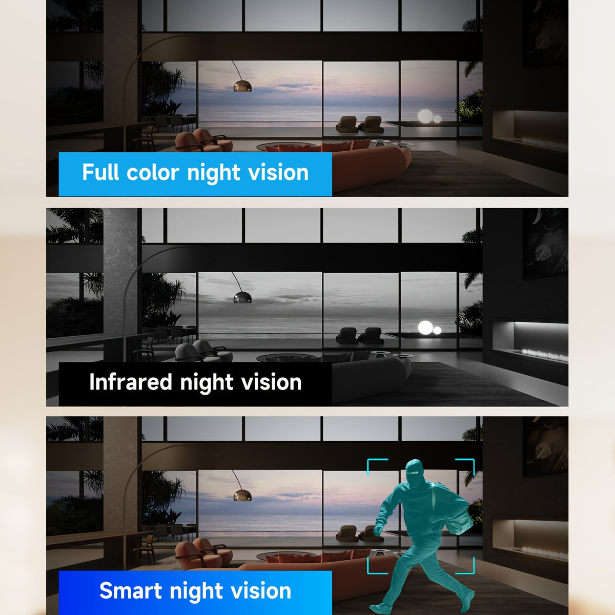 PTZ Security Camera 2-Pack, 355° Pan & Tilt Indoor Camera with AI Motion Detection, Dual-Band WiFi, Full-Color Night Vision, Two-Way Audio, Cloud & SD Storage