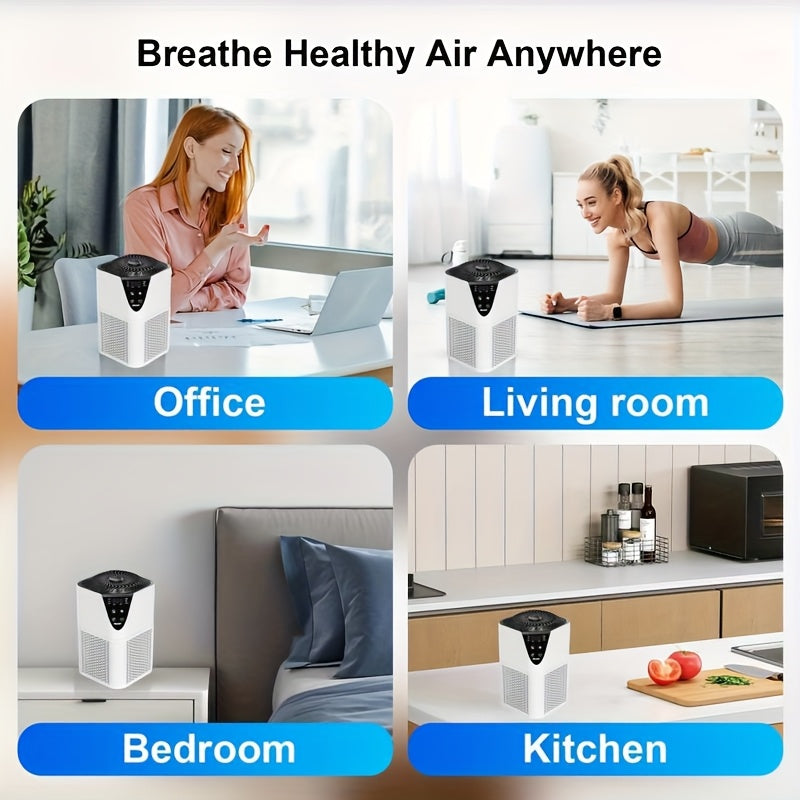 HEPA Air Purifier for Large Rooms up to 1076 Sq Ft, H13 True HEPA 3-Stage Filtration, 25dB Ultra-Quiet, Aroma Diffuser, Touch Control, for Bedroom, Kitchen, Office & Pet Owners