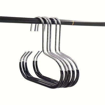 Wardrobe Hat Storage Hanger with Listed Eight-Hat Capacity, Hanging Baseball Cap Organizer for Home Closets and Dorm Rooms in Black or 1pair-white Options