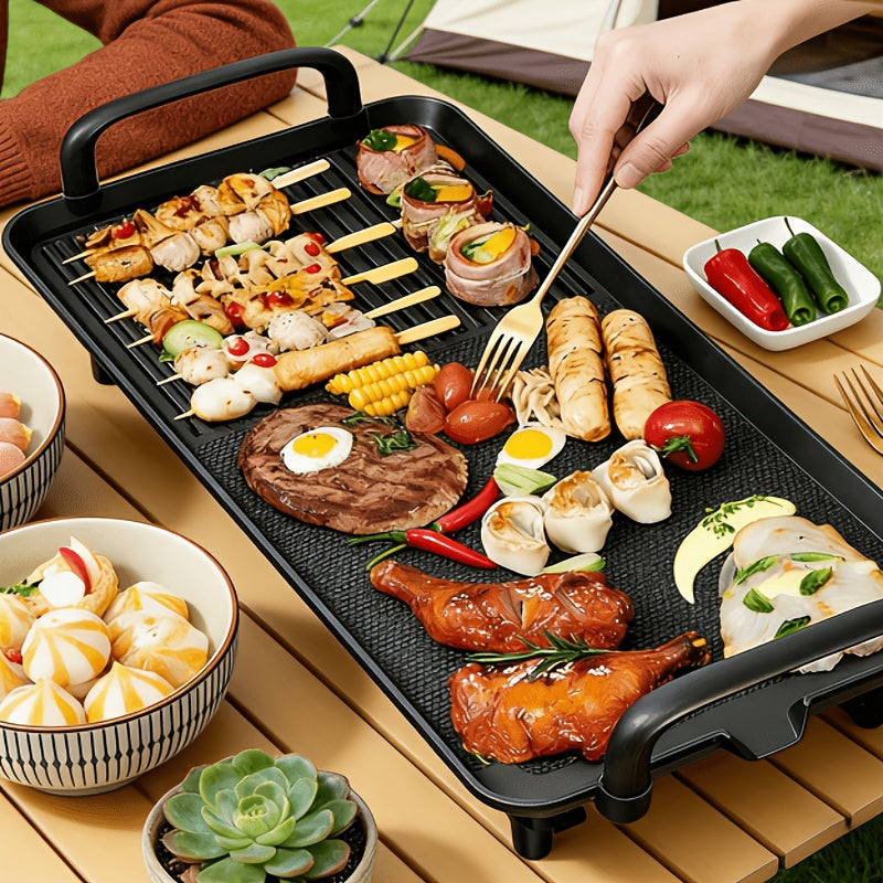 Nonstick Electric Griddle for Home Breakfast Preparation, Listed Black Cooking Appliance with 15.35 x 8.66 or 22.83 x 10.24 Inch Model Options for Everyday Meals