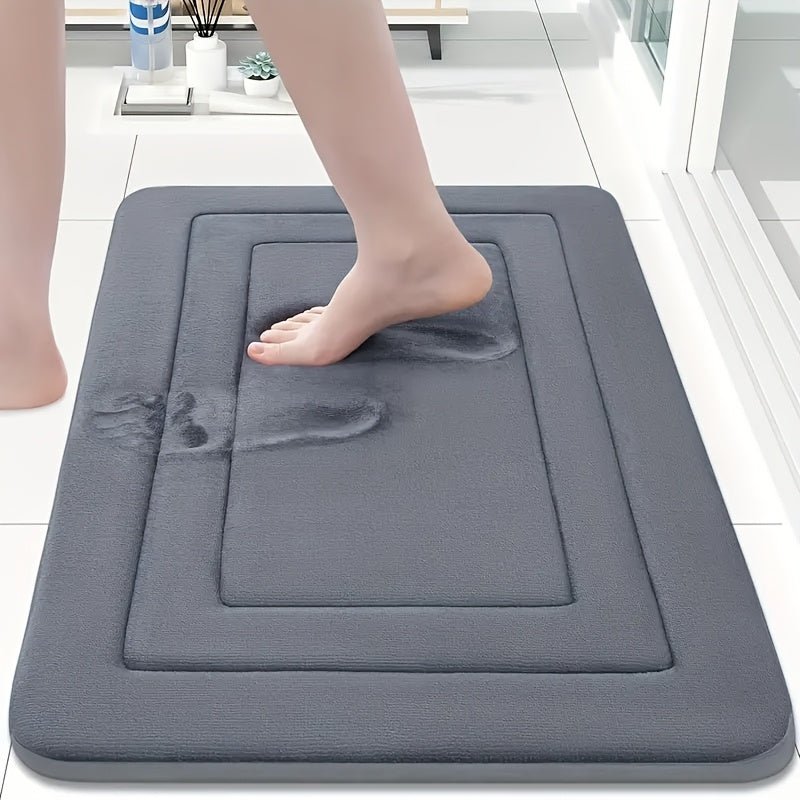 Memory Foam Kitchen and Bath Mat, Single Indoor Standing Rug in 40 x 60cm or 50 x 80cm Sizes with Six Color Options for Bathroom, Sink and Laundry Areas