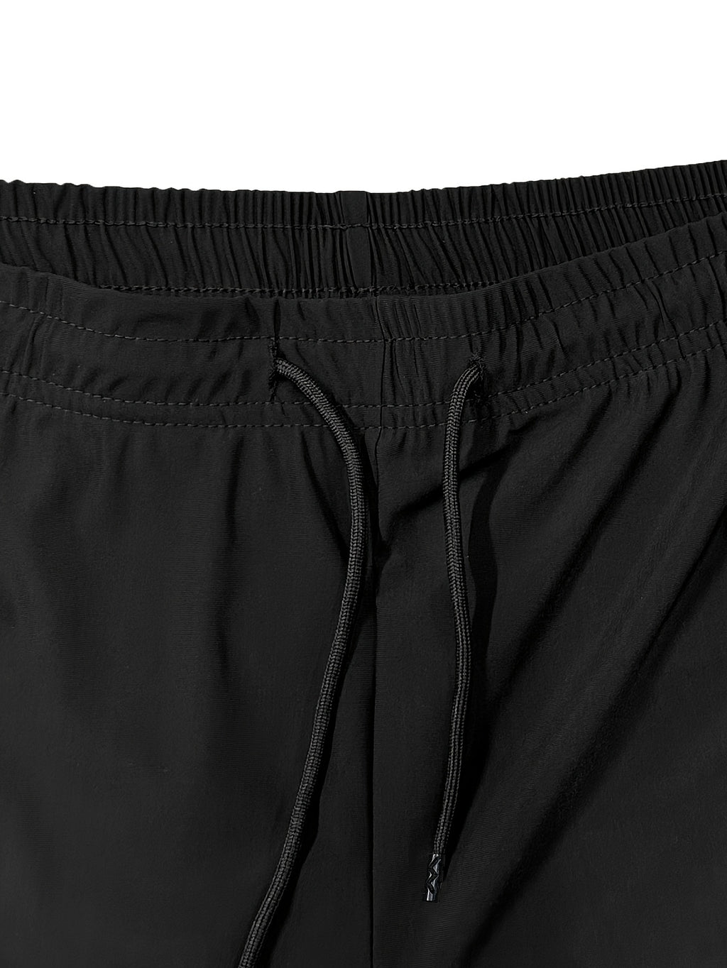 Men's Stretch Shorts with Drawstring Waist and Zippered Pockets, 85% Polyamide and 15% Elastane Fabric in Eight Color-Style Labels for Casual Summer Wear