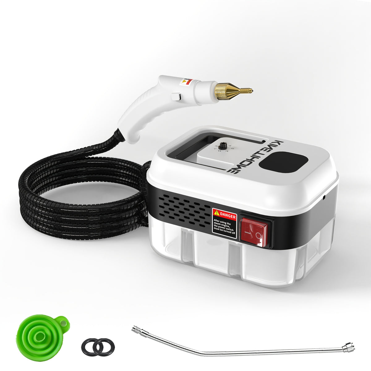 Multipurpose Steam Cleaner for Home, Portable High-Temperature Steamer for Kitchen, Bathroom and Living Space, Deep Clean Cooking Grease, Carpet, Sofa, Tile and Appliance Grime, Lightweight Carry Handle for Everyday Sparkle