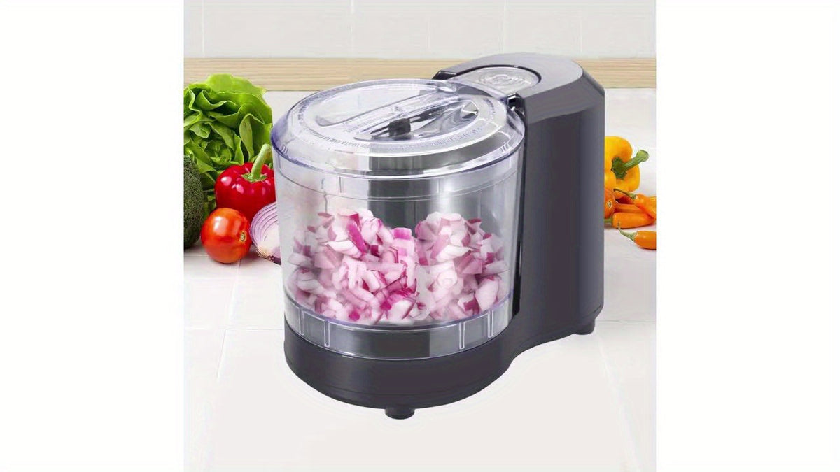 Electric Vegetable Chopper PANCERKA in Black with Listed Dicing, Mincing and Puree Functions, Kitchen Food Processor for Instruction-Approved Meal Preparation