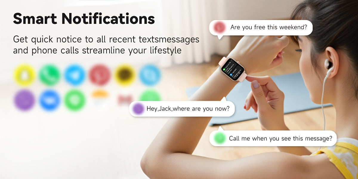 Sports Tracking Smartwatch by FAWEIO for Men and Women, 1.8-Inch Display with Call Answering and Making, 100+ Sports Modes and Pedometer for iPhone and Android