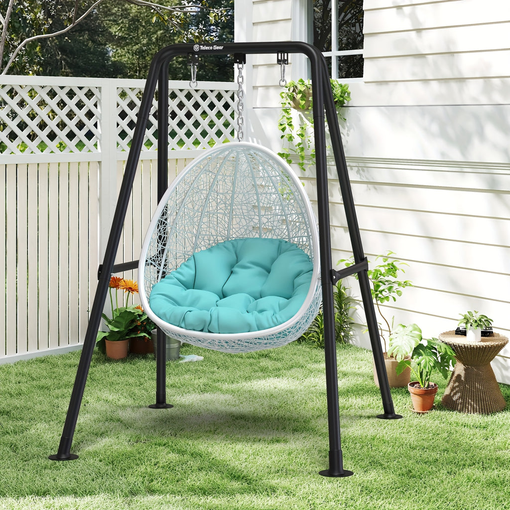 Hammock Chair Stand Only, Foldable Steel A-Frame with Powder-Coated Finish and Listed 300lb Capacity, Five Colors for Compatible Indoor and Outdoor Hanging Chairs