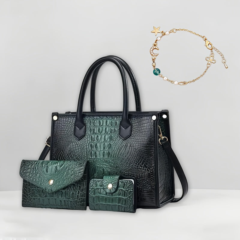 Women's Crossbody Handbag by QUAWUJIE with Shoulder and Tote Styling References, Six Color Choices for Everyday Outfits, Shopping and Casual Outings