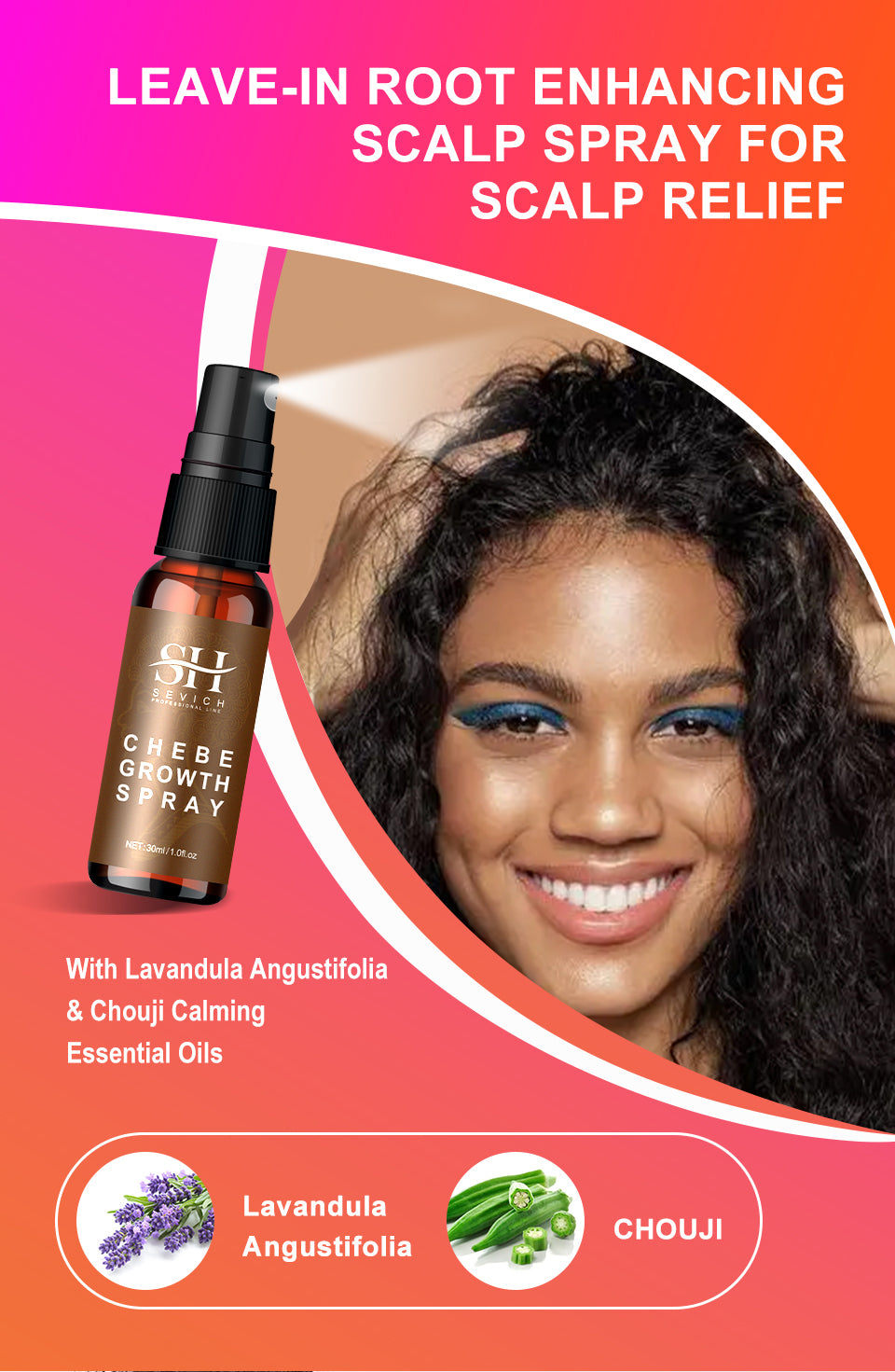 Chebe Hair Care Products with Oil, Spray, Powder-Labeled and Hair Mask Options, 10ml or 30ml Spray and 100g Mask Selections for Cosmetic Hair Routines