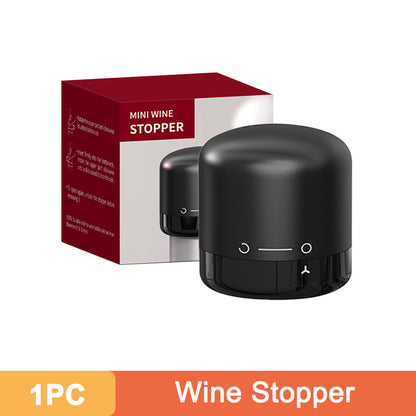 Wine and Champagne Bottle Stoppers in Black with Single Wine Stopper, Two-Pack, Ten-Pack and Set Options for Compatible Bottle Storage and Home Entertaining