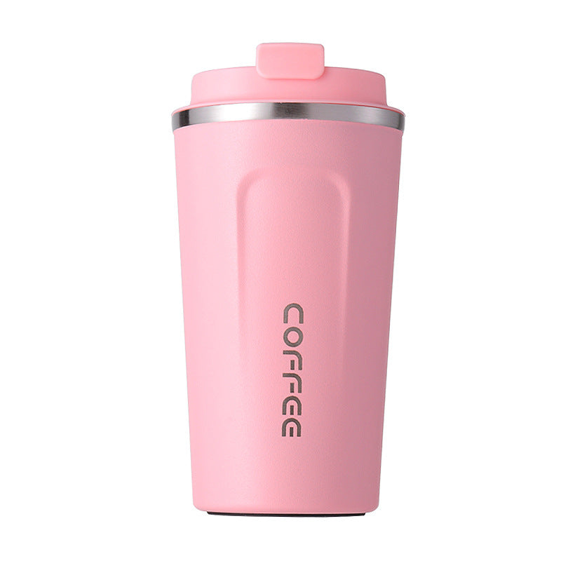 Vacuum Insulated Travel Mug, Black 510ml Stainless Steel Coffee Tumbler with Double-Wall Construction for Reusable Tea and Everyday Office Drink Routines