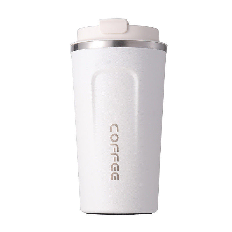 Vacuum Insulated Travel Mug, Black 510ml Stainless Steel Coffee Tumbler with Double-Wall Construction for Reusable Tea and Everyday Office Drink Routines