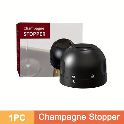 Wine and Champagne Bottle Stoppers in Black with Single Wine Stopper, Two-Pack, Ten-Pack and Set Options for Compatible Bottle Storage and Home Entertaining