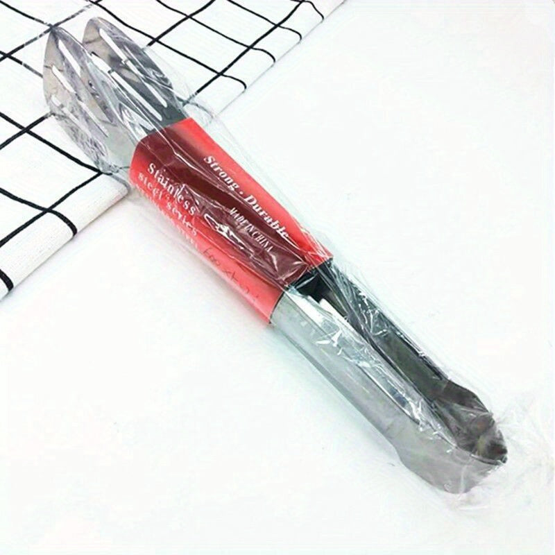 1pc Stainless Steel Food Tong, Kitchen Barbecue Clip, Hot Pot Bread Clip, Outdoor BBQ Clamp