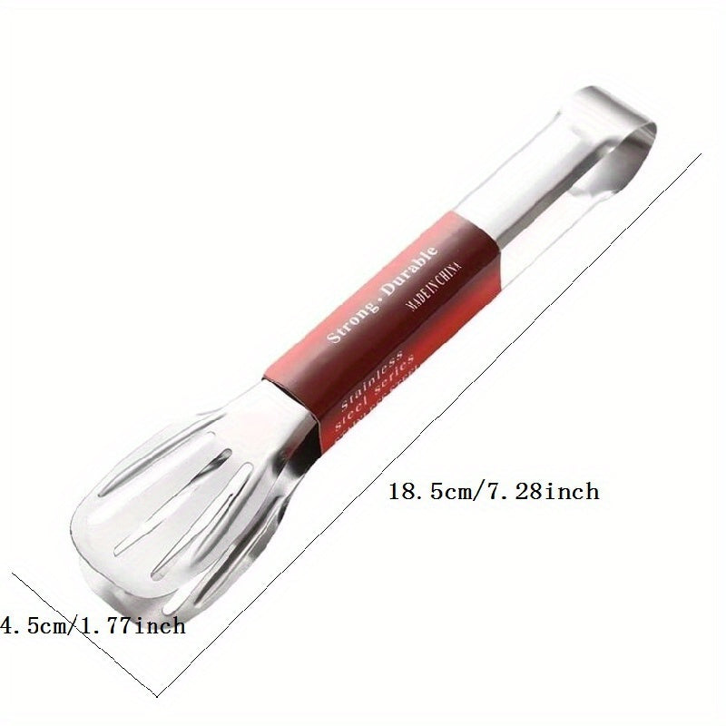 1pc Stainless Steel Food Tong, Kitchen Barbecue Clip, Hot Pot Bread Clip, Outdoor BBQ Clamp