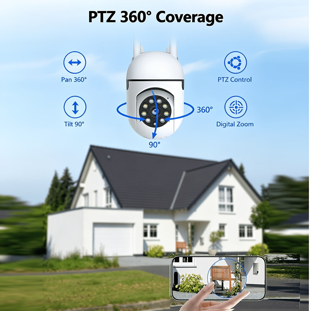 Motion-Tracking Indoor Camera 4-Pack with Listed 3MP Video, 2.4GHz Single-Band WiFi, Pan-Tilt Design, Full-Color Night Vision, Auto Alerts and Two-Way Audio