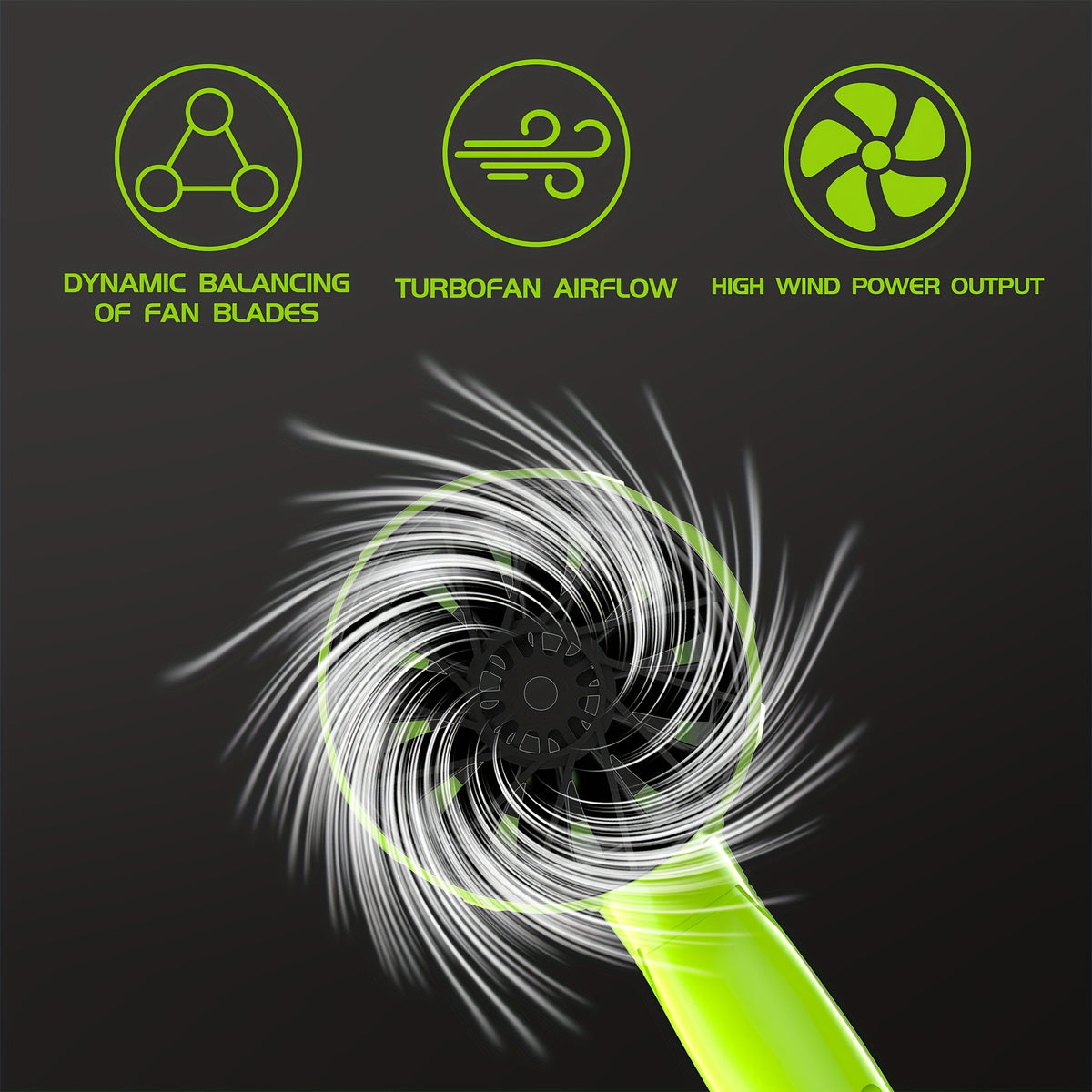 Cordless Turbo Fan Leaf Blower for Outdoor Leaves and Dust, Portable Handheld Cleaning Tool with One- or Two-Battery Accessory Options