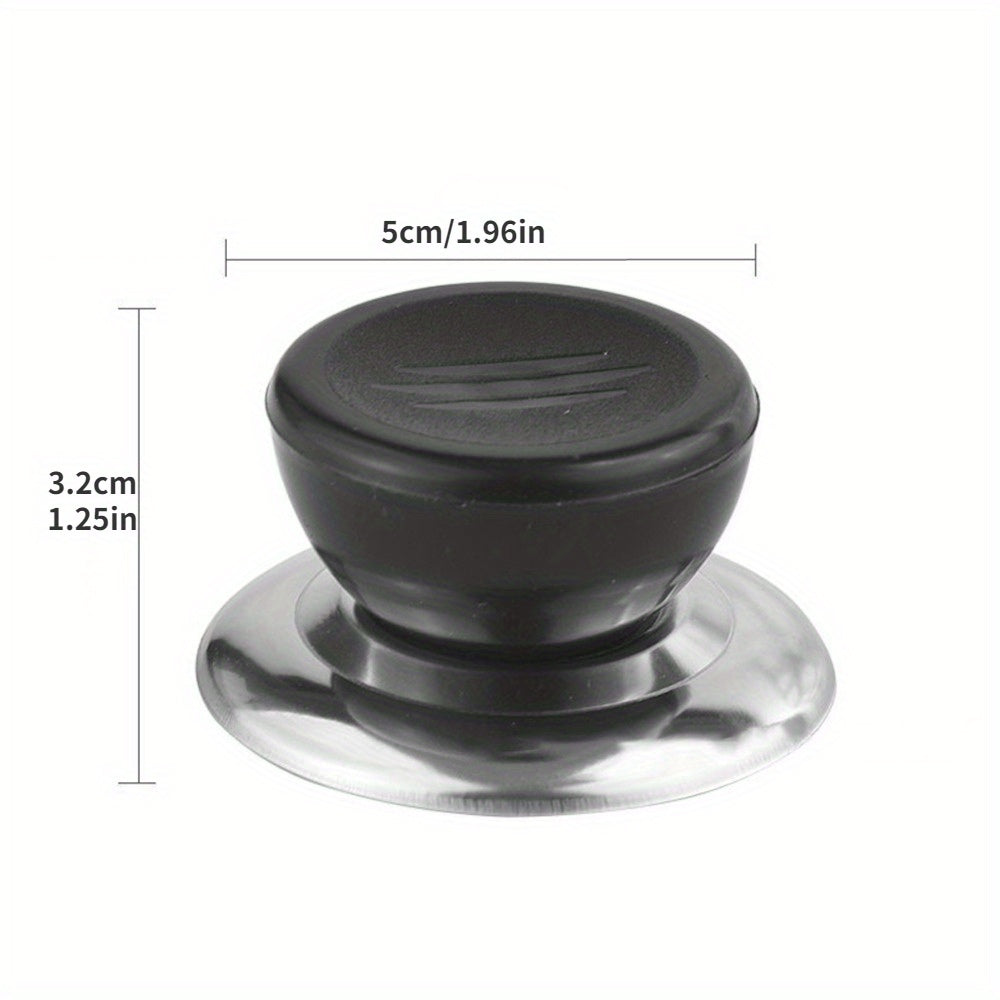 Pot Lid Replacement Knobs in Black, Three or Five-Piece Handle Packs for Compatible Glass Cookware Lids, Kitchen Repairs and Everyday Cookware Maintenance