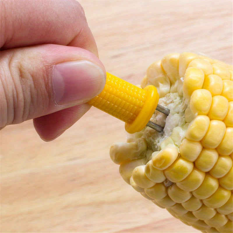 10pcs Stainless Steel Corn Holders - Set of 10 - Perfect for BBQs and Picnics