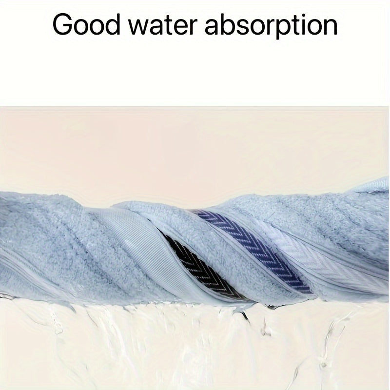 Two Tone Bathroom Towel Set of 2 with Reinforced Edge Stripes, Soft Lightweight Towels in Six Paired Color Options for Everyday Home Drying Routines