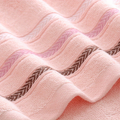 Two Tone Bathroom Towel Set of 2 with Reinforced Edge Stripes, Soft Lightweight Towels in Six Paired Color Options for Everyday Home Drying Routines
