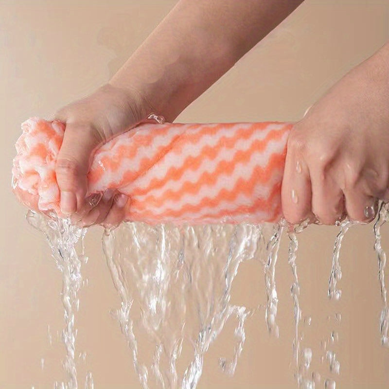 Coral Fleece Microfiber Dish Cloths 10-Pack, Soft Absorbent Reusable Machine Washable Cleaning Towels for Kitchen, Bathroom and Car Care