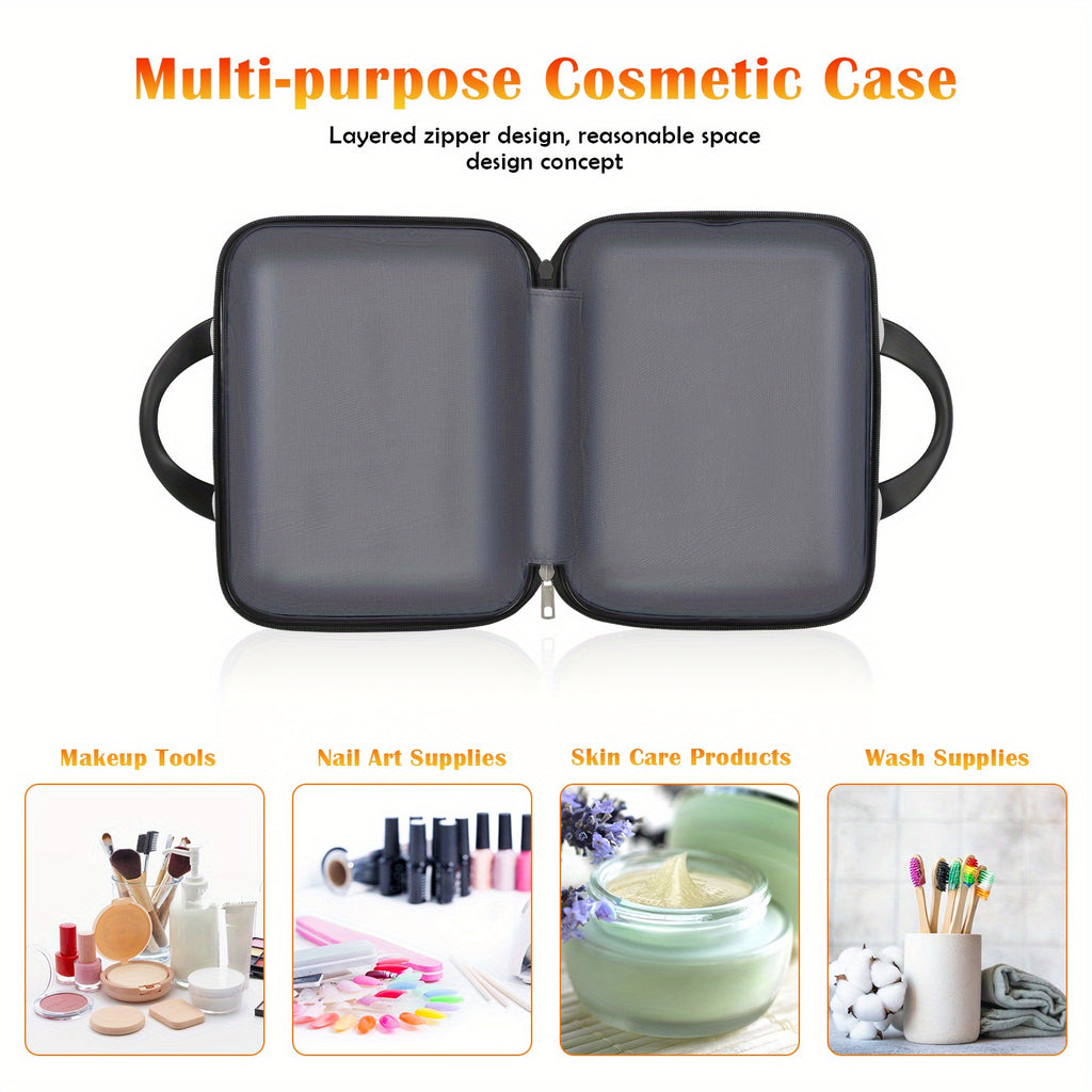 Hardside Carry-On Luggage Set with 20-Inch Spinner Suitcase and 14-Inch Cosmetic Case, ABS and PC Shells, Combination Lock and Four Travel Color Choices
