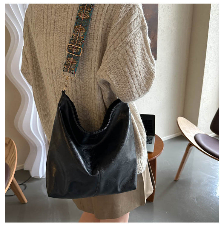 Bohemian Hobo Crossbody Bag for Women with Geometric Strap and Hamsa Hand/Evil Eye Pendant, Large-Capacity Retro Shoulder Handbag in 11 Colors
