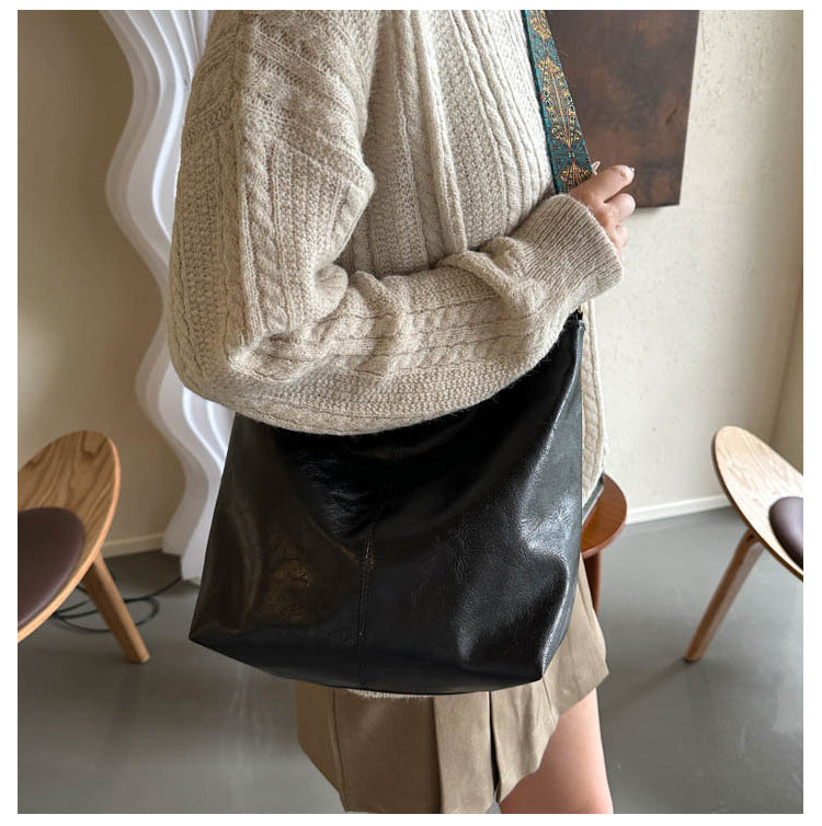 Bohemian Hobo Crossbody Bag for Women with Geometric Strap and Hamsa Hand/Evil Eye Pendant, Large-Capacity Retro Shoulder Handbag in 11 Colors