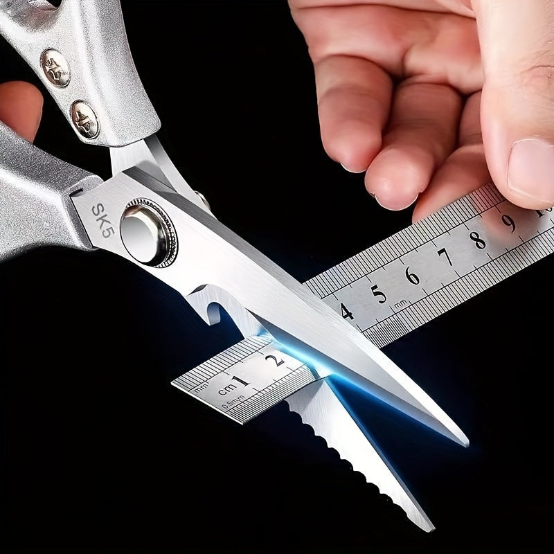 Kitchen Scissors for Meat and Poultry, 1-Pack 304 Stainless Steel Cooking Shears for Chicken and Fish Preparation in Home and Apartment Kitchens