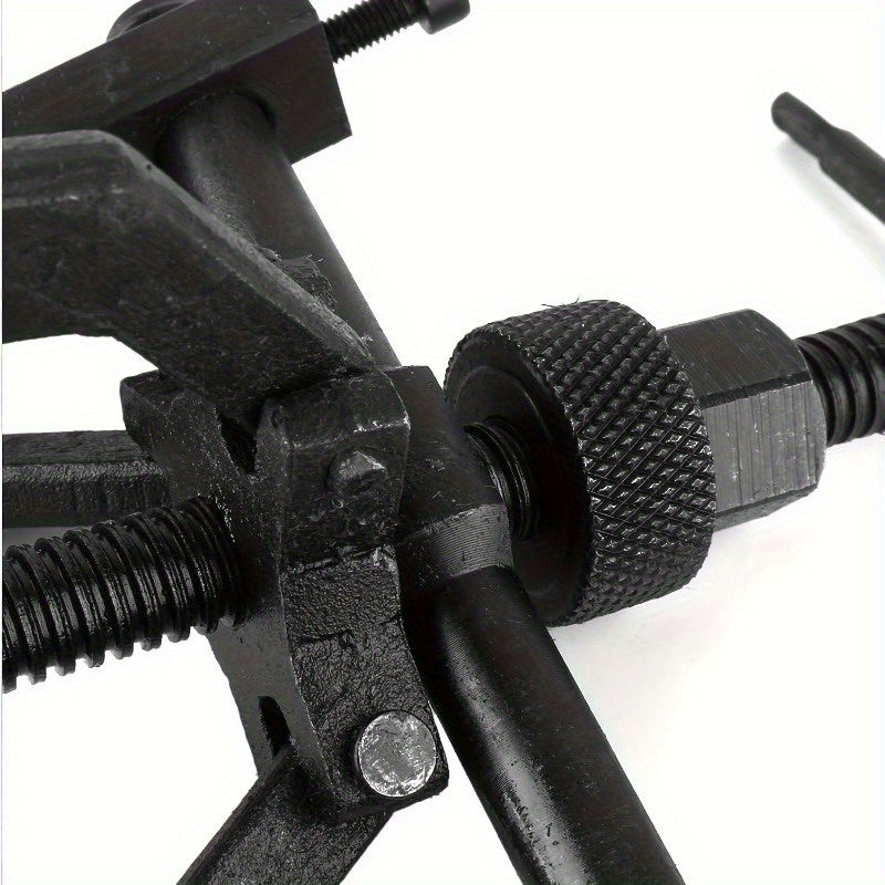 Three-Jaw Gear and Bearing Puller with Reversible Forged Steel Jaws, Black Oxide Finish and Phosphated Drive Screw for Compatible Workshop Removal Tasks