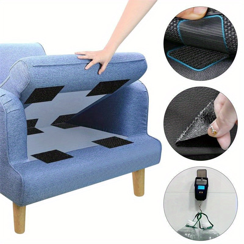 Adhesive Hook-and-Loop Fastener Patches in Round, Square or Rectangle Shapes, Nylon and Polyester Pair Packs for Compatible Carpet and Household Fabric Projects