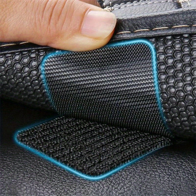 Adhesive Hook-and-Loop Fastener Patches in Round, Square or Rectangle Shapes, Nylon and Polyester Pair Packs for Compatible Carpet and Household Fabric Projects
