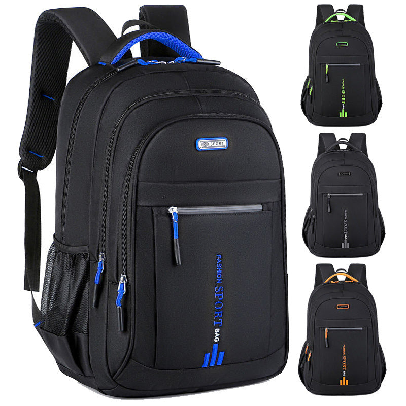 Business Laptop Backpack for Men and Women, Large-Capacity Everyday Bag in Green, Blue, Black or Tangerine for Work Commuting, Travel and Sports