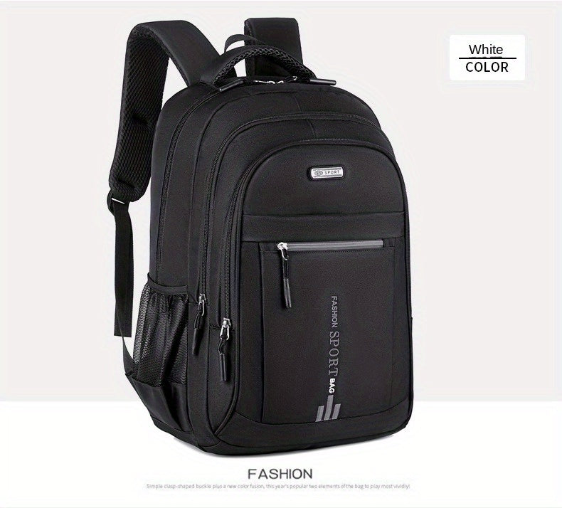 Business Laptop Backpack for Men and Women, Large-Capacity Everyday Bag in Green, Blue, Black or Tangerine for Work Commuting, Travel and Sports