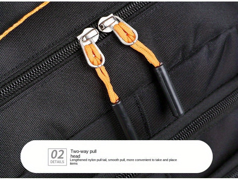Business Laptop Backpack for Men and Women, Large-Capacity Everyday Bag in Green, Blue, Black or Tangerine for Work Commuting, Travel and Sports