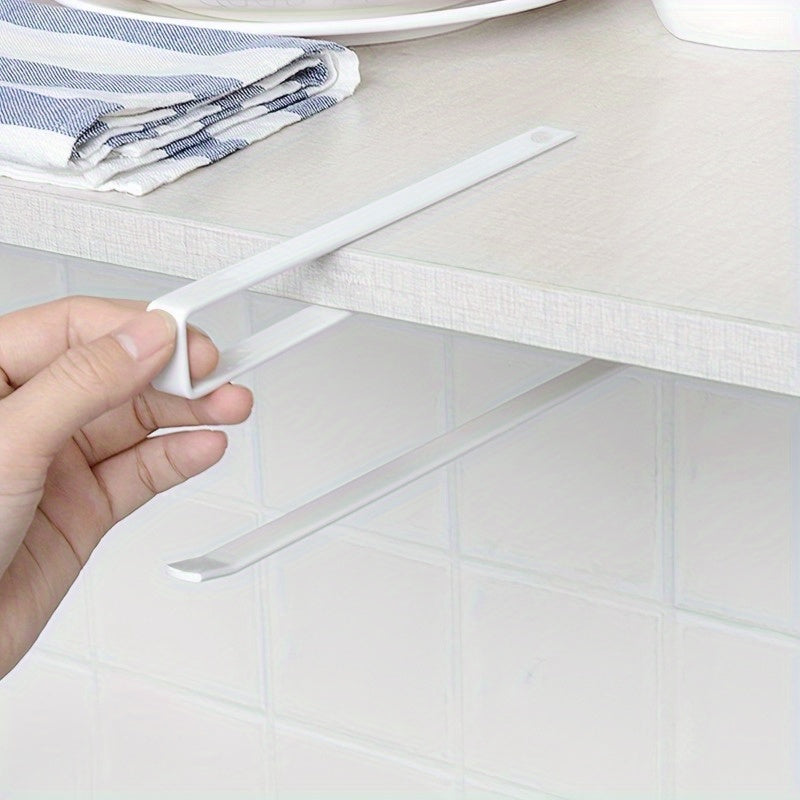 Kitchen Paper Towel Rack Set in Black Stainless Steel, 2-Piece Wall-Hanging Organizer for Compatible Paper Towel Rolls, Plastic Wrap and Kitchen Cloth Storage