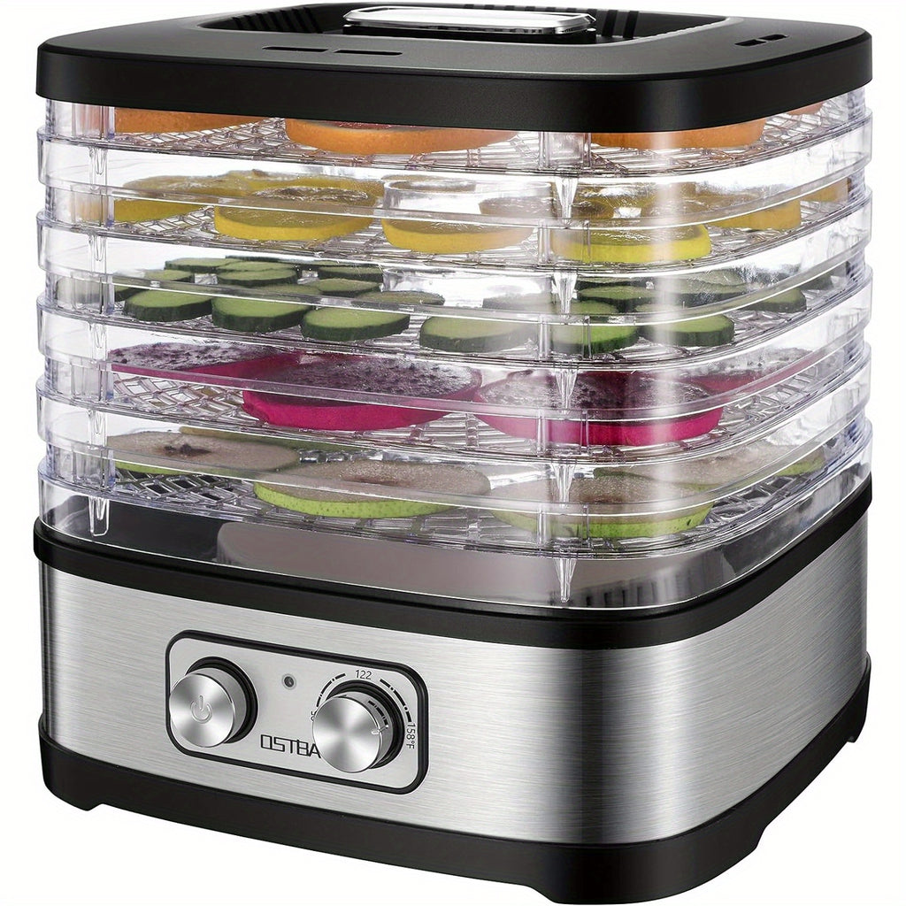 OSTBA Food Dehydrator with Temperature Control and 5 or 8 BPA-Free Tray Options, Electric Food Dryer for Fruit, Herbs, Vegetables and Jerky Projects