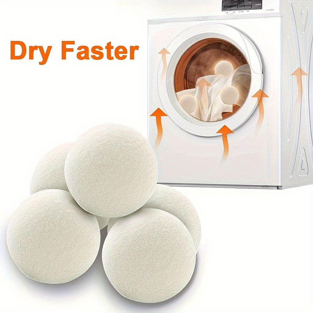 Laundry Drying Balls Set of 6, Fabric Softener Alternative for Compatible Clothes Drying Routines, Shirts, Pants and Everyday Household Fabric Care