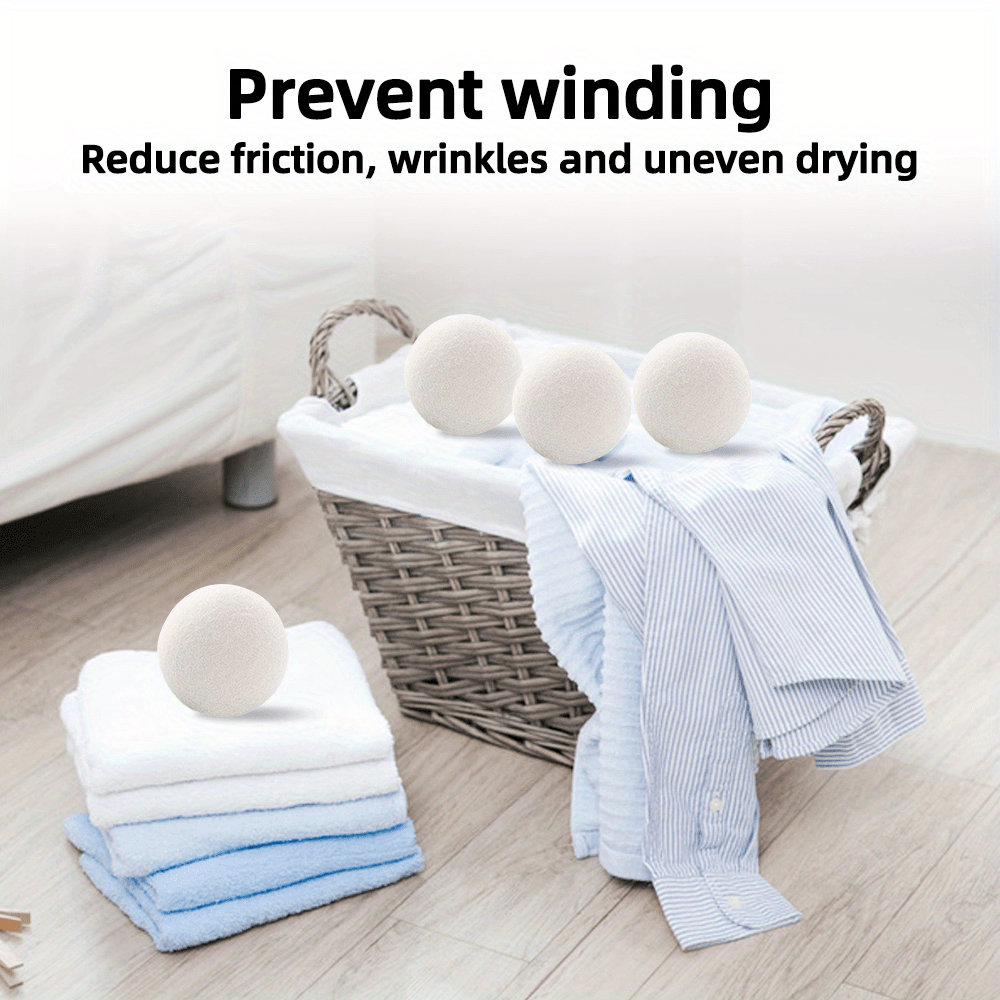 Laundry Drying Balls Set of 6, Fabric Softener Alternative for Compatible Clothes Drying Routines, Shirts, Pants and Everyday Household Fabric Care