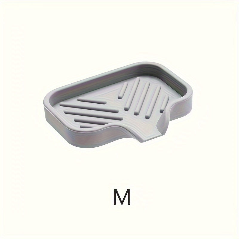 1pc Silicone Kitchen Sink Tray Soap Tray Holder