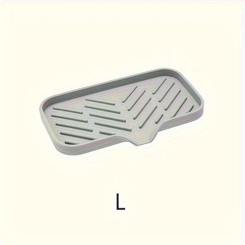 1pc Silicone Kitchen Sink Tray Soap Tray Holder